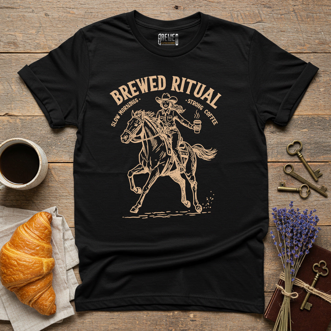 Brewed Ritual Cowgirl Unisex T-Shirt