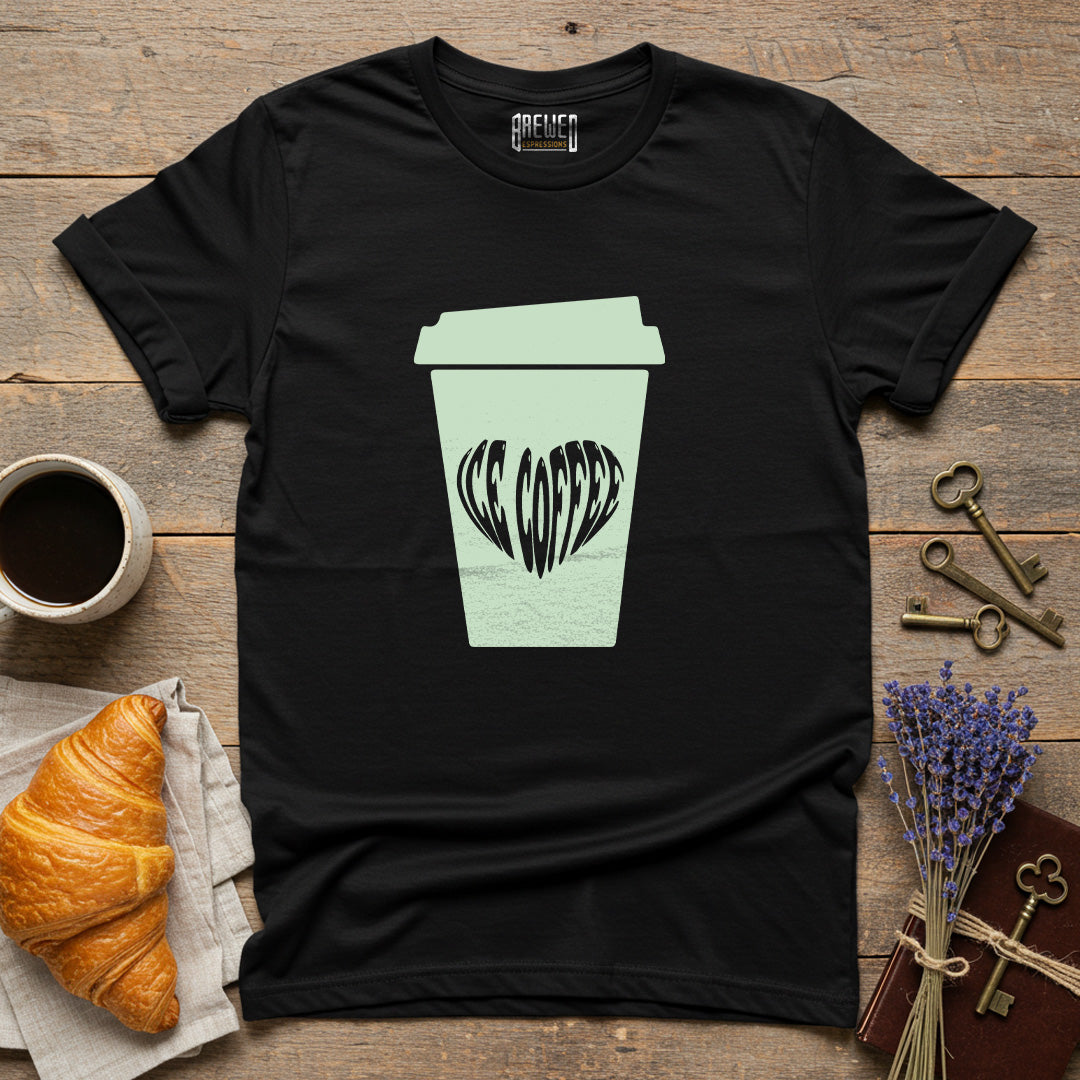 Coffee Cup Heart Unisex T-Shirt