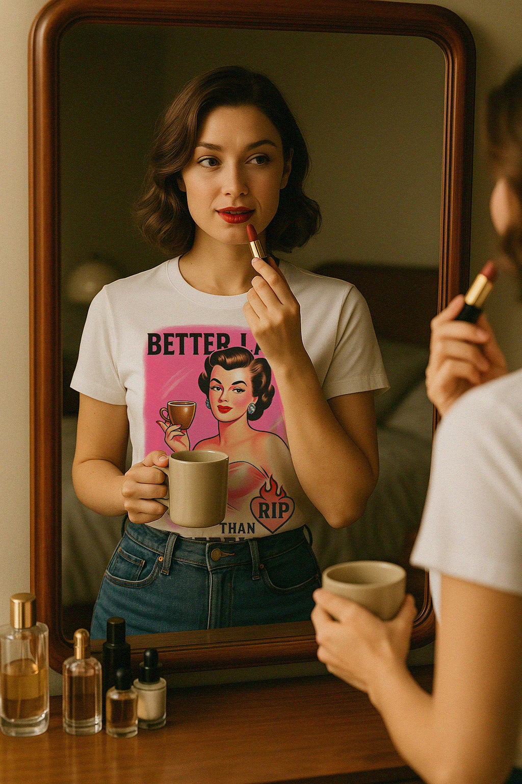 Better Late Than Coffeeless – Unisex T-Shirt
