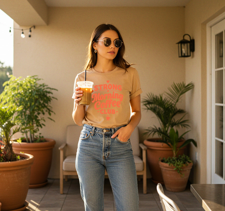 Strong Morning Coffee Club Unisex T-Shirt