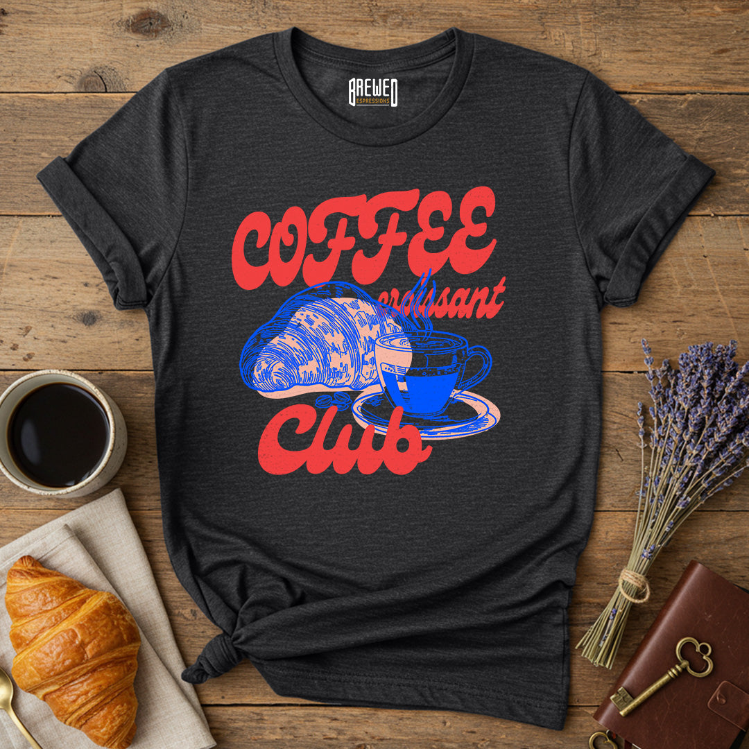 Coffee Croissant Club Unisex T-Shirt