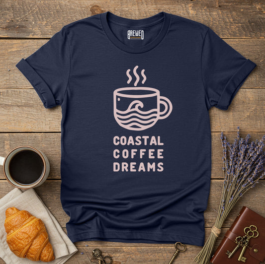 Coastal Coffee Dreams Unisex T-Shirt