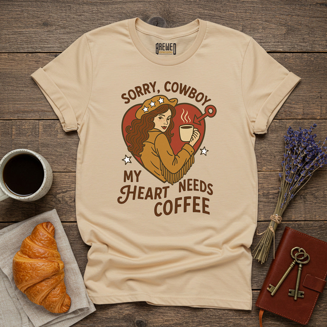 My Heart Needs Coffee Unisex T-Shirt
