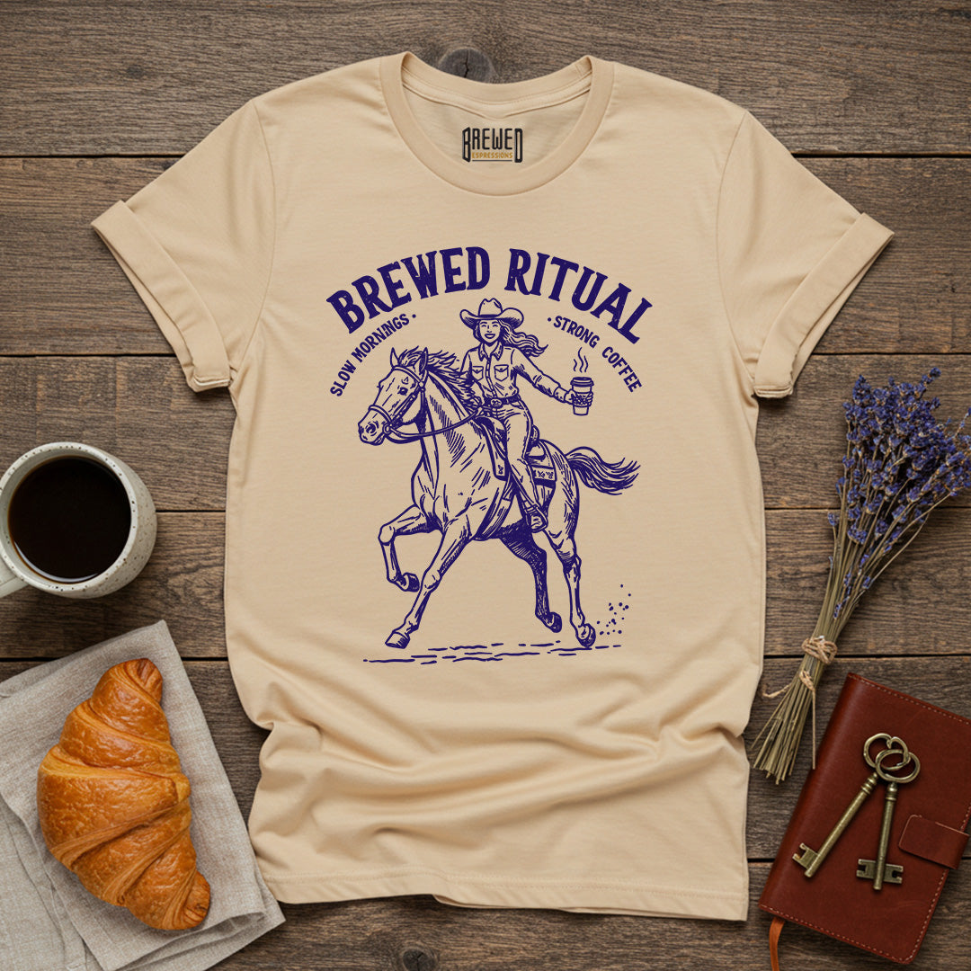 Brewed Ritual Cowgirl Unisex T-Shirt