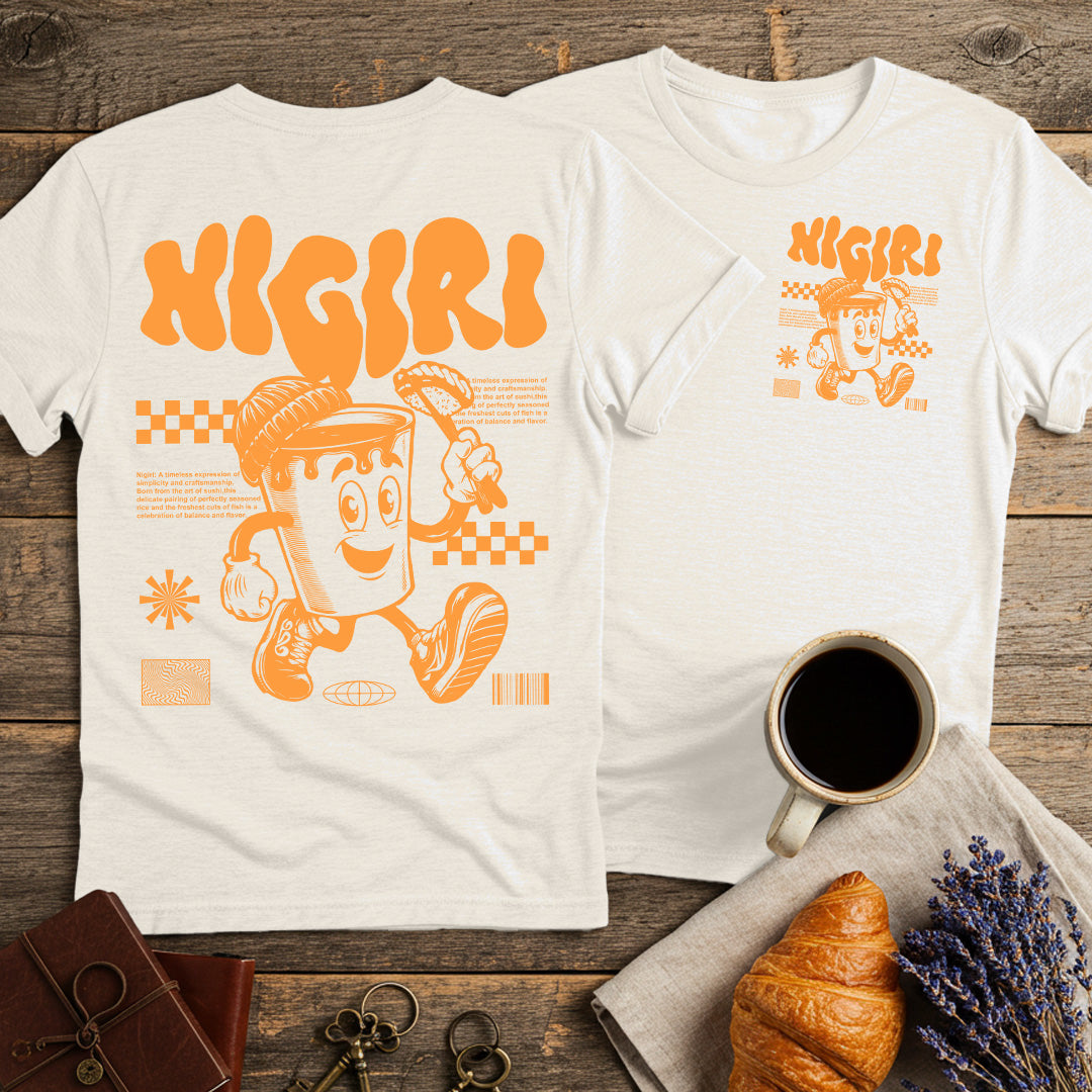 Nigiri Sushi Lovers T-Shirt (Double-Sided)