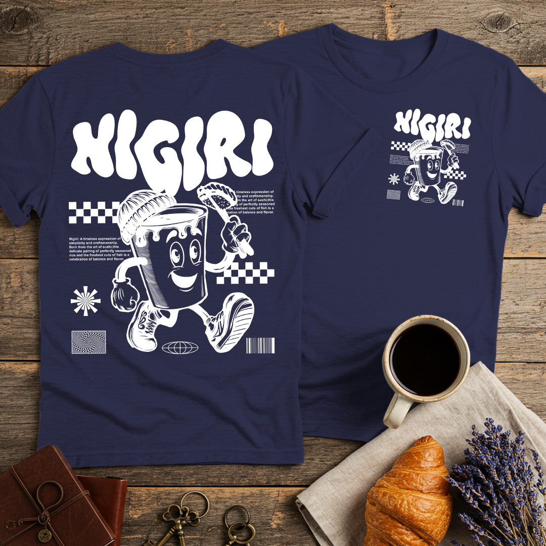 Nigiri Sushi Lovers T-Shirt (Double-Sided)