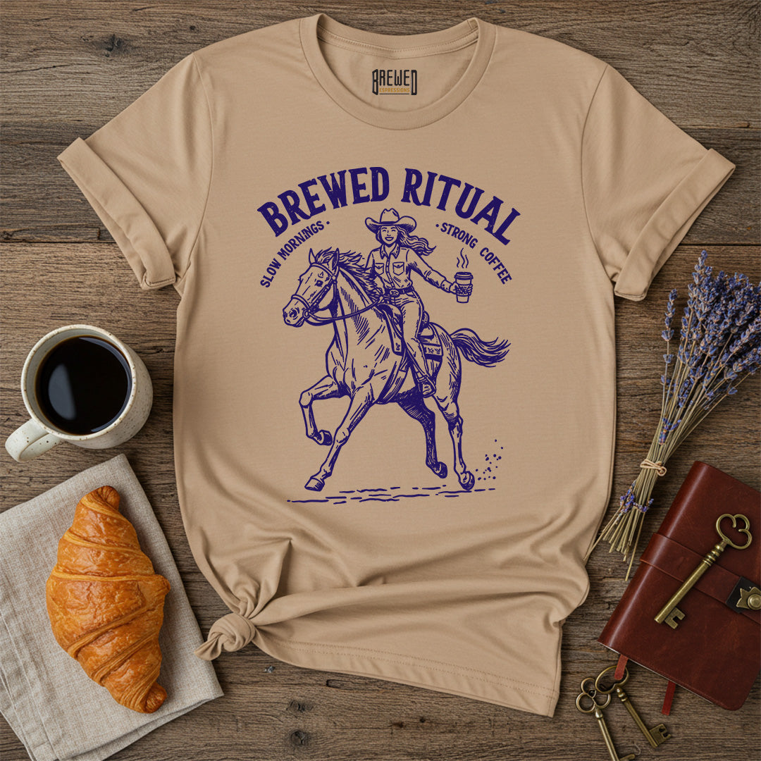 Brewed Ritual Cowgirl Unisex T-Shirt