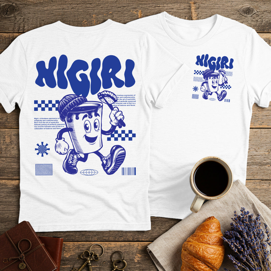 Nigiri Sushi Lovers T-Shirt (Double-Sided)