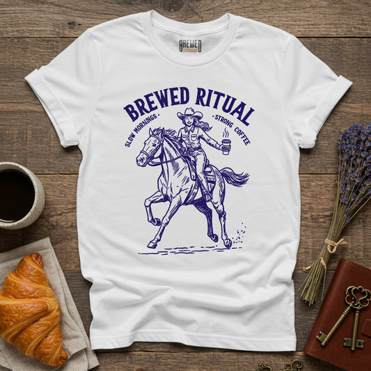 Brewed Ritual Cowgirl Unisex T-Shirt