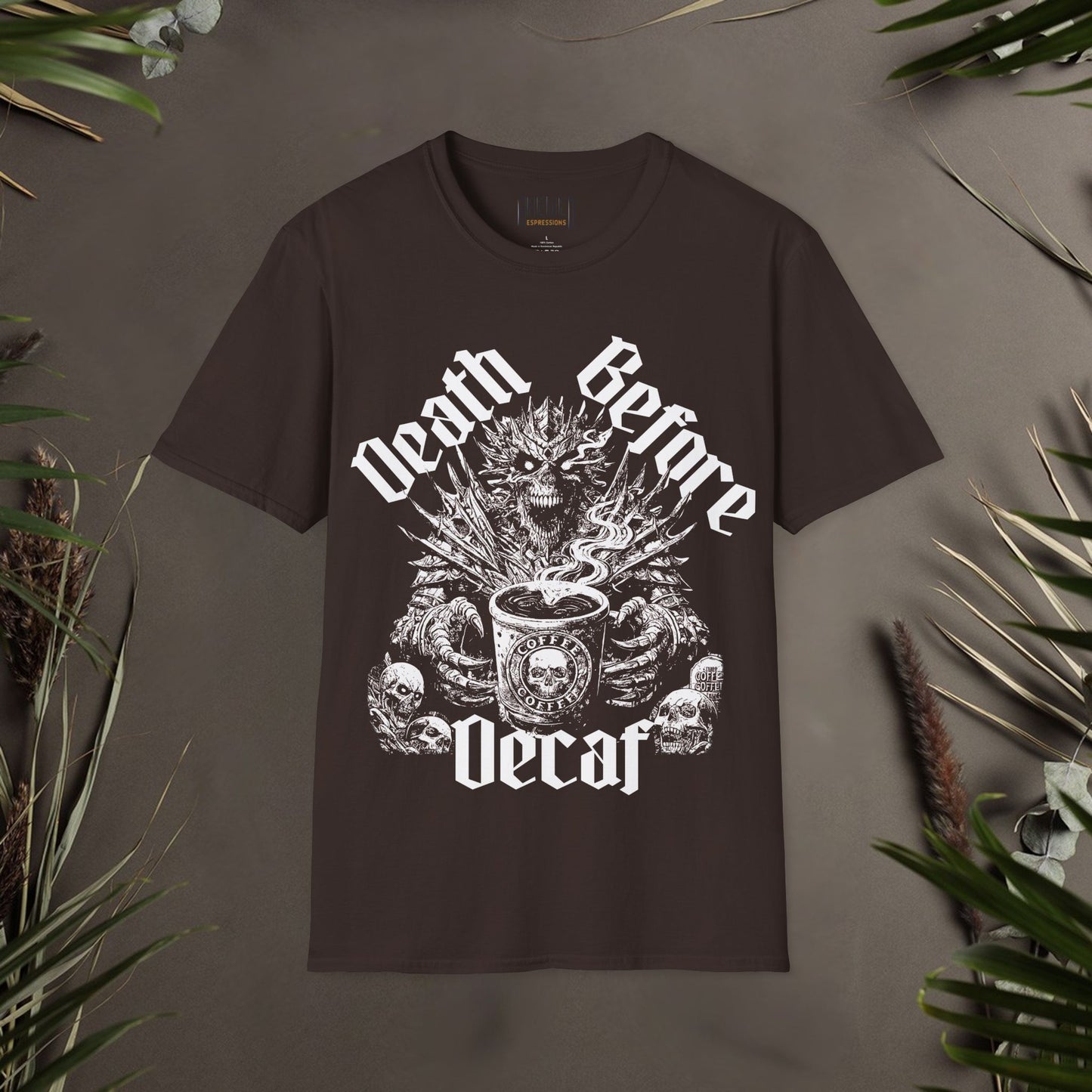 Death Before Decaf Unisex T-Shirt