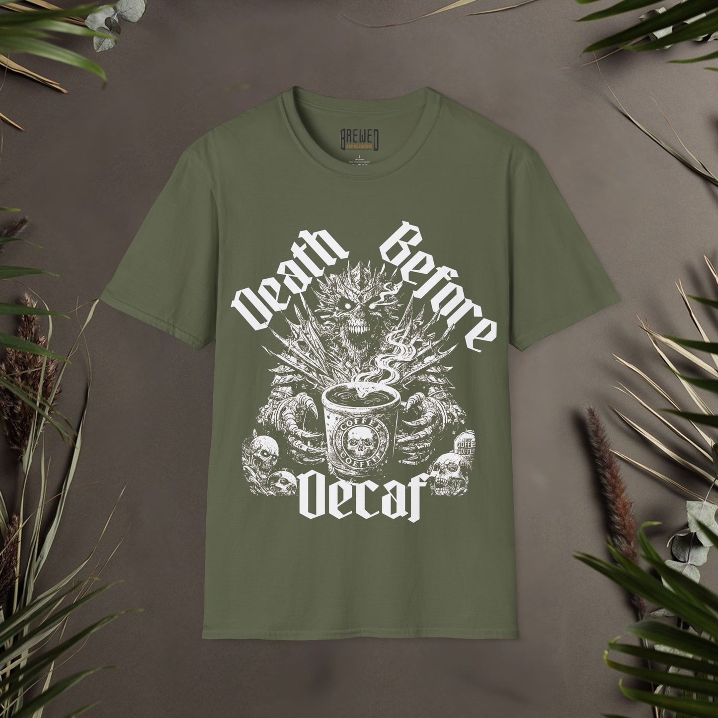 Death Before Decaf Unisex T-Shirt