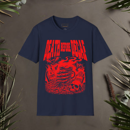 Death Before Decaf Grave Unisex T-Shirt