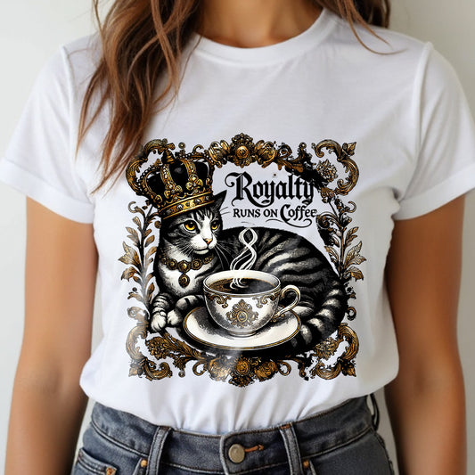 Royalty Runs on Coffee Unisex T-Shirt