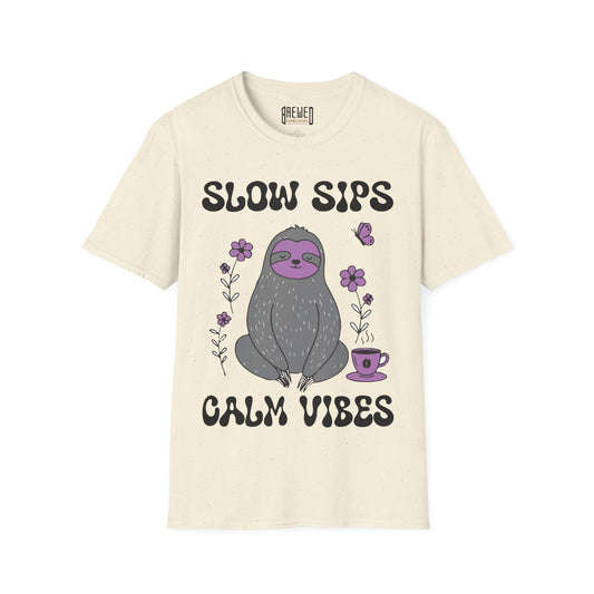 Slow Sips Calm Vibes Unisex T-Shirt