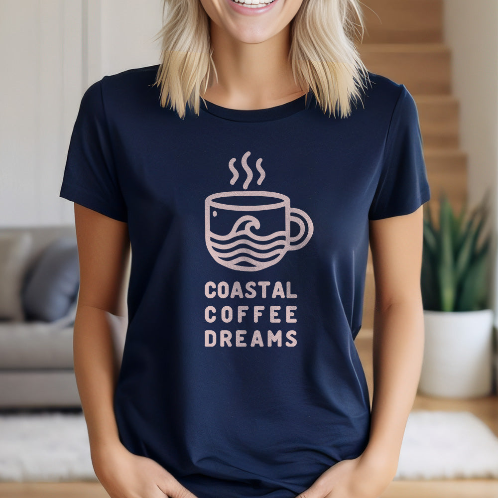 Coastal Coffee Dreams Unisex T-Shirt