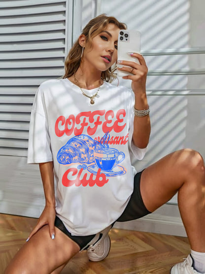 Coffee Croissant Club Unisex T-Shirt