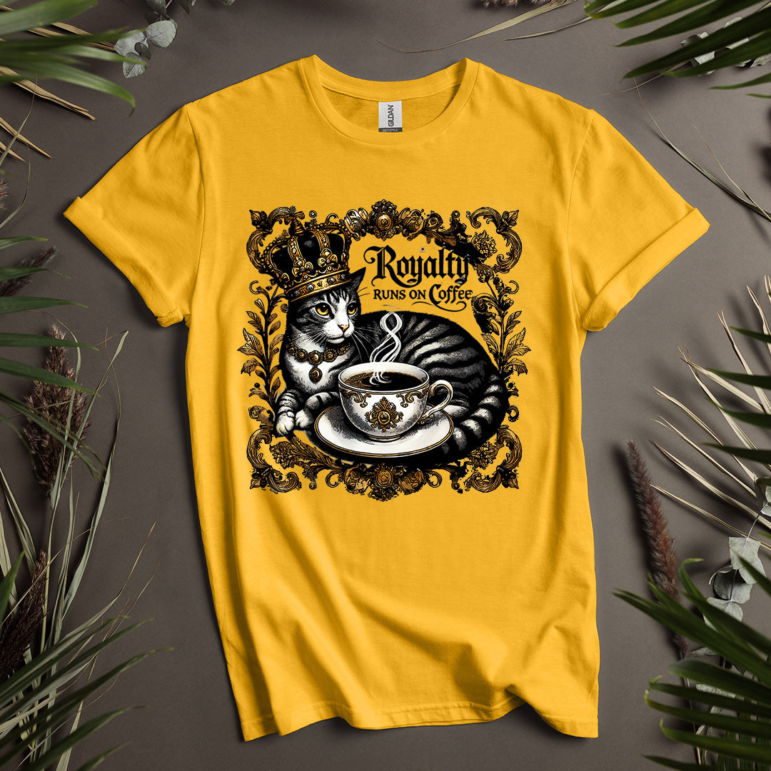 Royalty Runs on Coffee Unisex T-Shirt