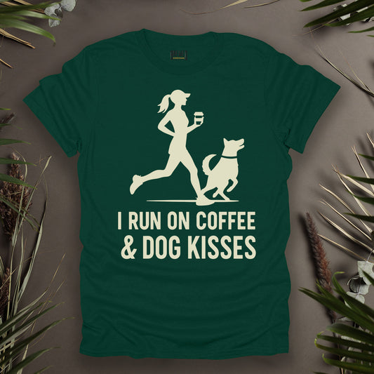 I Run on Coffee and Dog Kisses Unisex T-Shirt