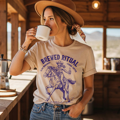 Brewed Ritual Cowgirl Unisex T-Shirt