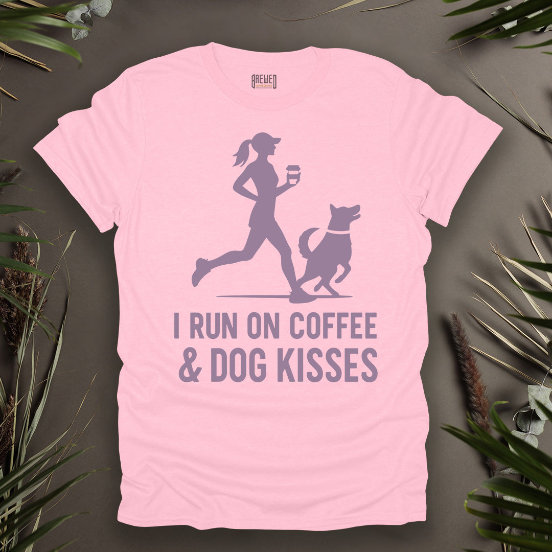 I Run on Coffee and Dog Kisses Unisex T-Shirt