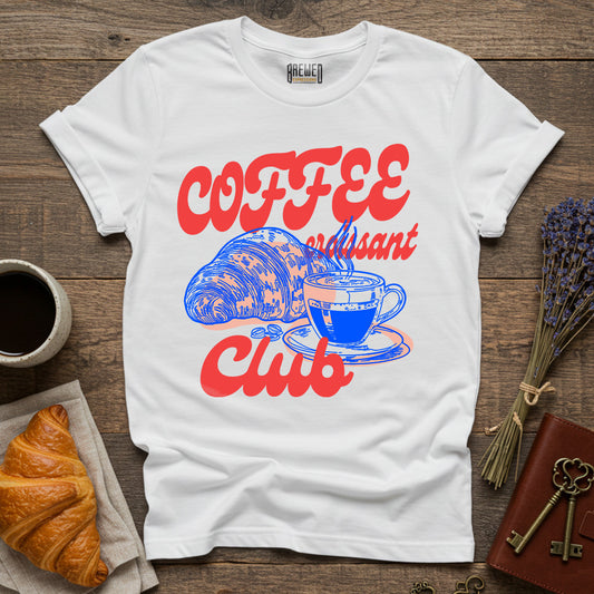 Coffee Croissant Club Unisex T-Shirt