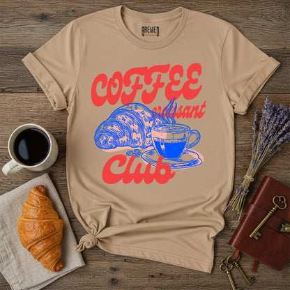 Coffee Croissant Club Unisex T-Shirt
