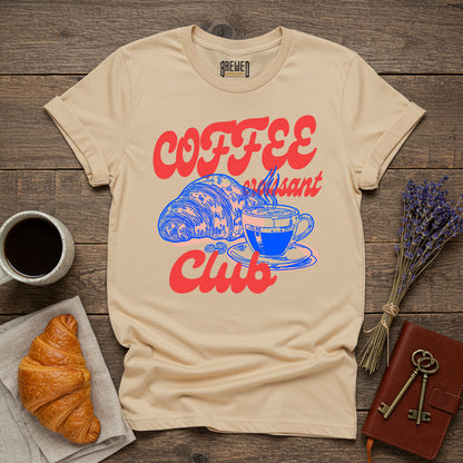 Coffee Croissant Club Unisex T-Shirt