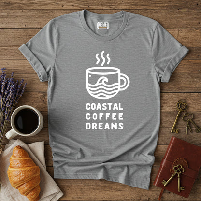 Coastal Coffee Dreams Unisex T-Shirt