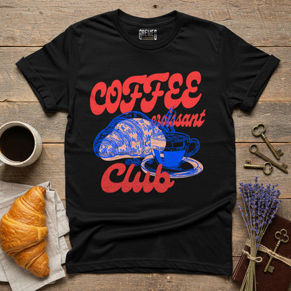 Coffee Croissant Club Unisex T-Shirt