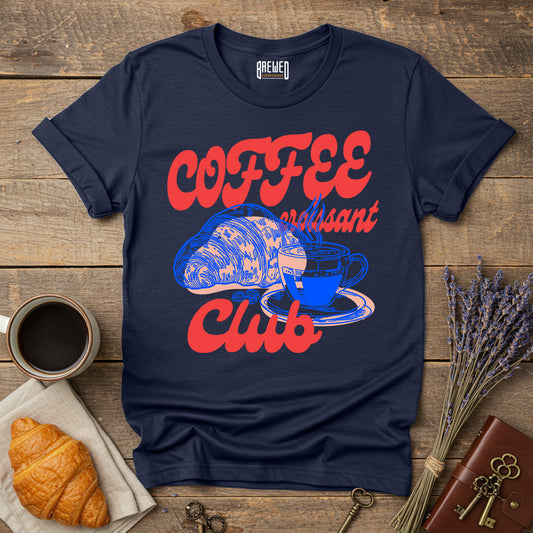 Coffee Croissant Club Unisex T-Shirt