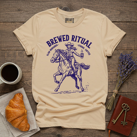 Brewed Ritual Cowgirl Unisex T-Shirt