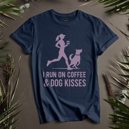 I Run on Coffee and Dog Kisses Unisex T-Shirt