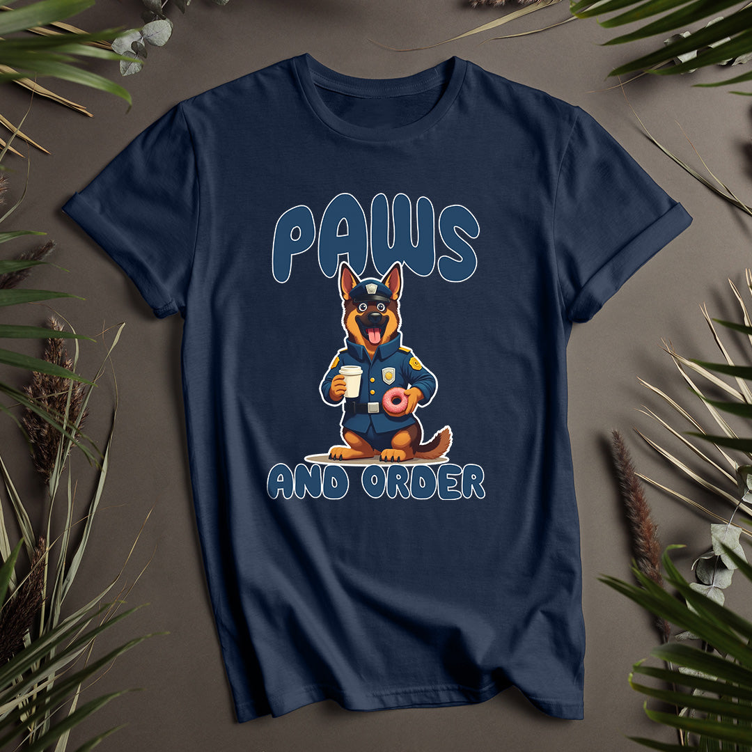 Paws and Order German Shepherd Unisex T-Shirt