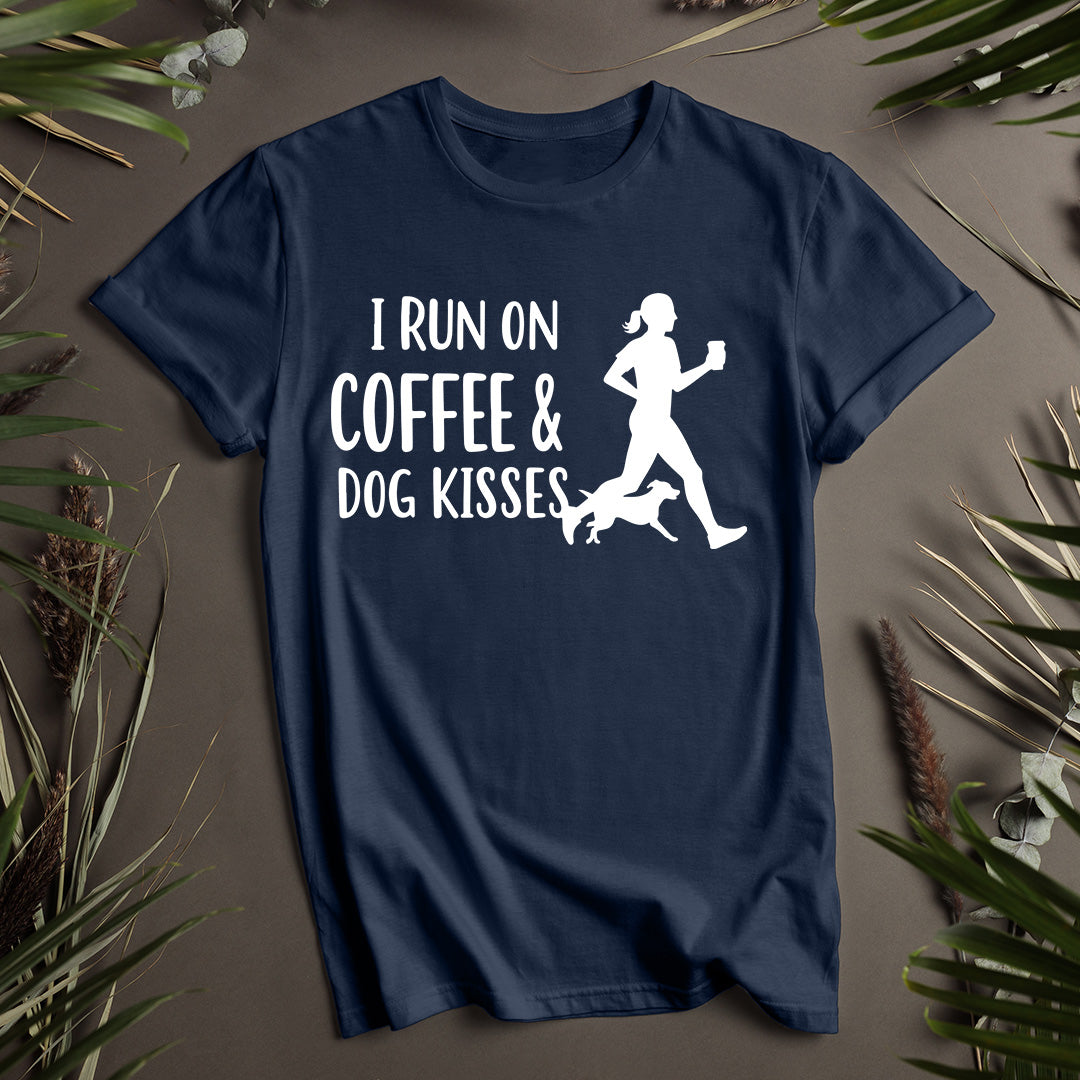 I Run on Coffee and Dog Kisses Unisex T-Shirt