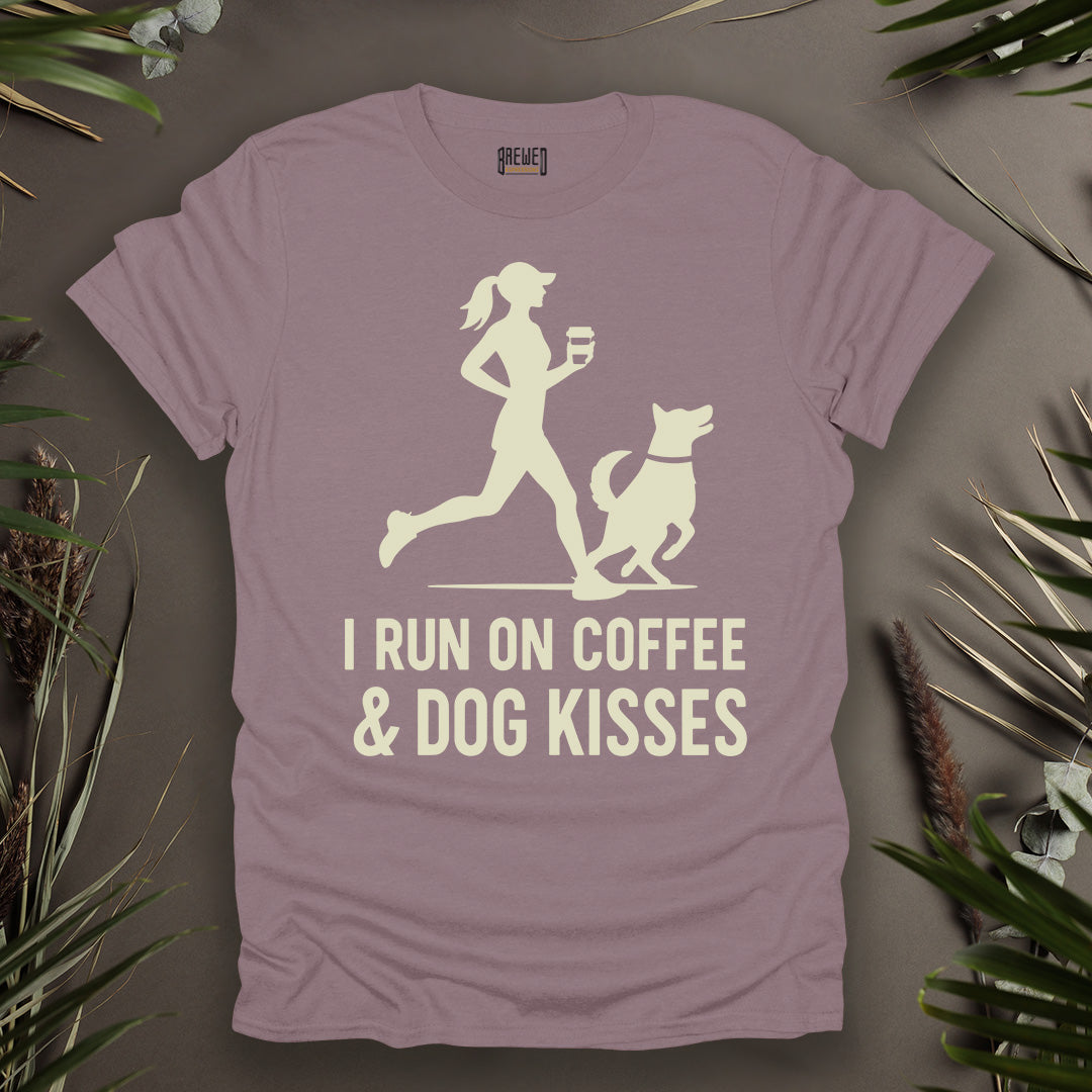 I Run on Coffee and Dog Kisses Unisex T-Shirt