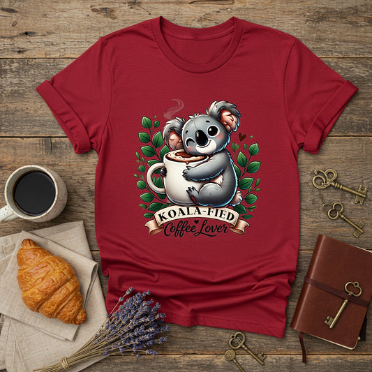 Koala-fied Coffee Lover Unisex T-Shirt