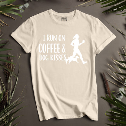 I Run on Coffee and Dog Kisses Unisex T-Shirt