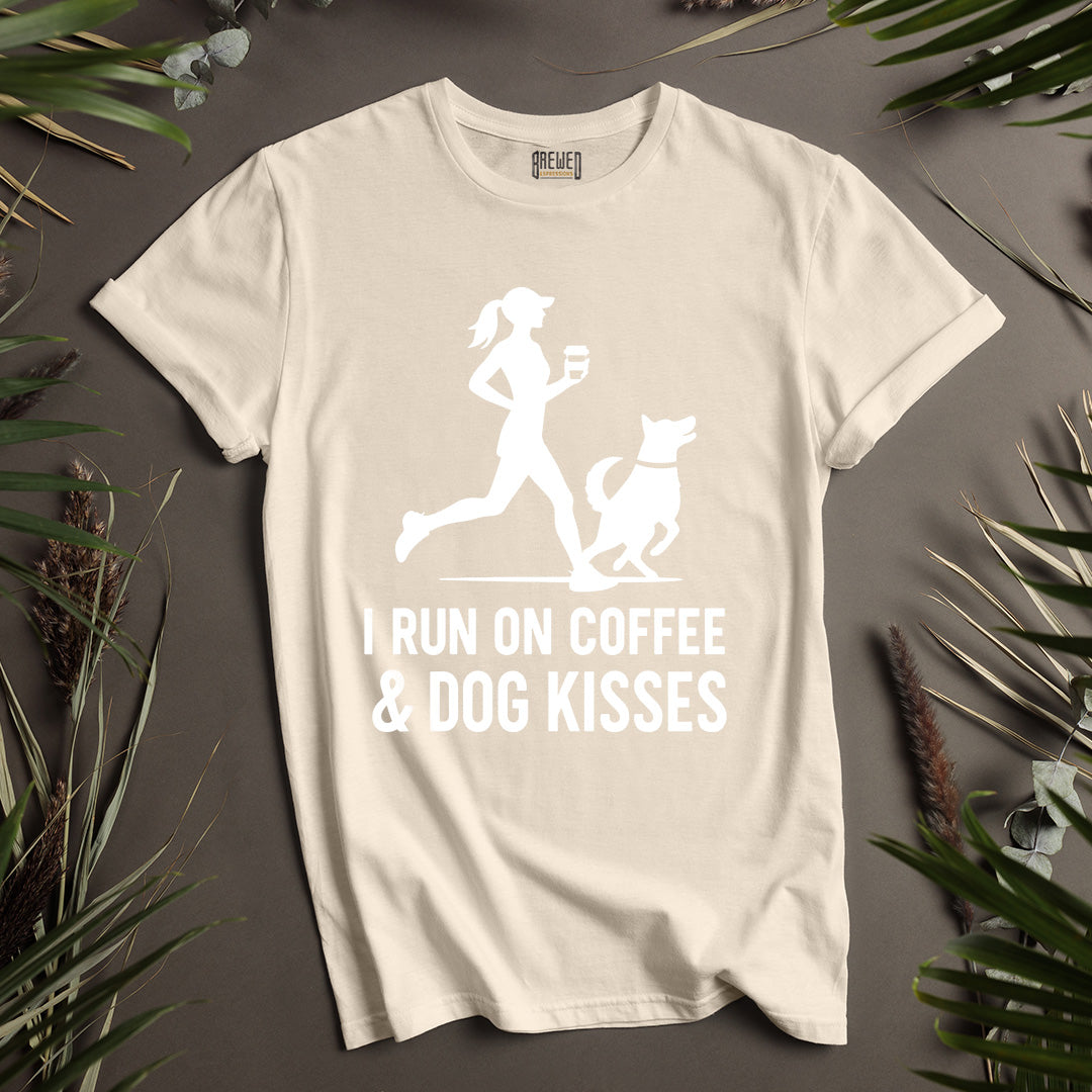 I Run on Coffee and Dog Kisses Unisex T-Shirt