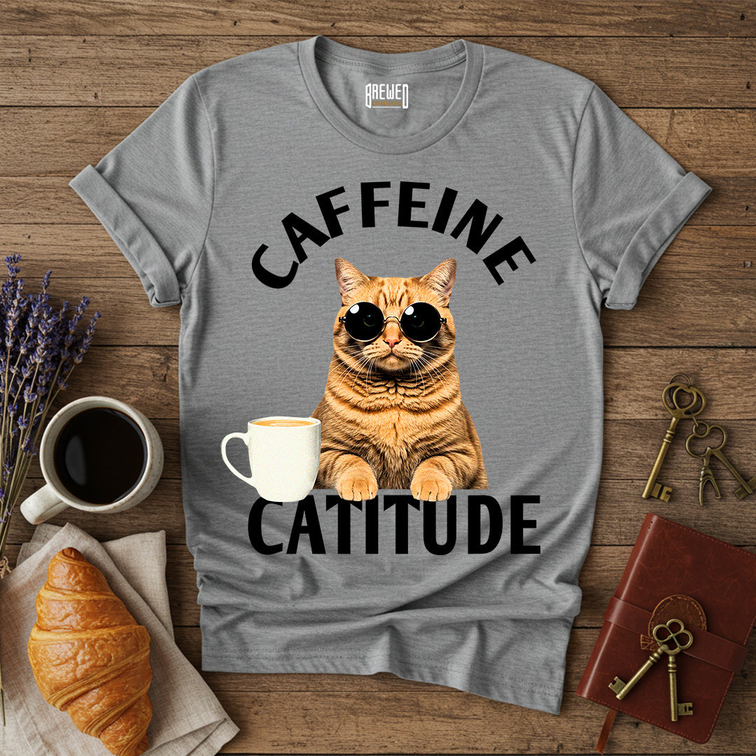 Caffeine Catitude Unisex T-Shirt