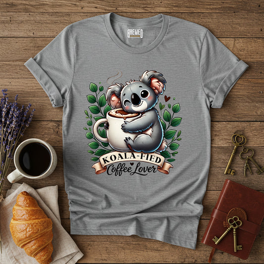 Koala-fied Coffee Lover Unisex T-Shirt