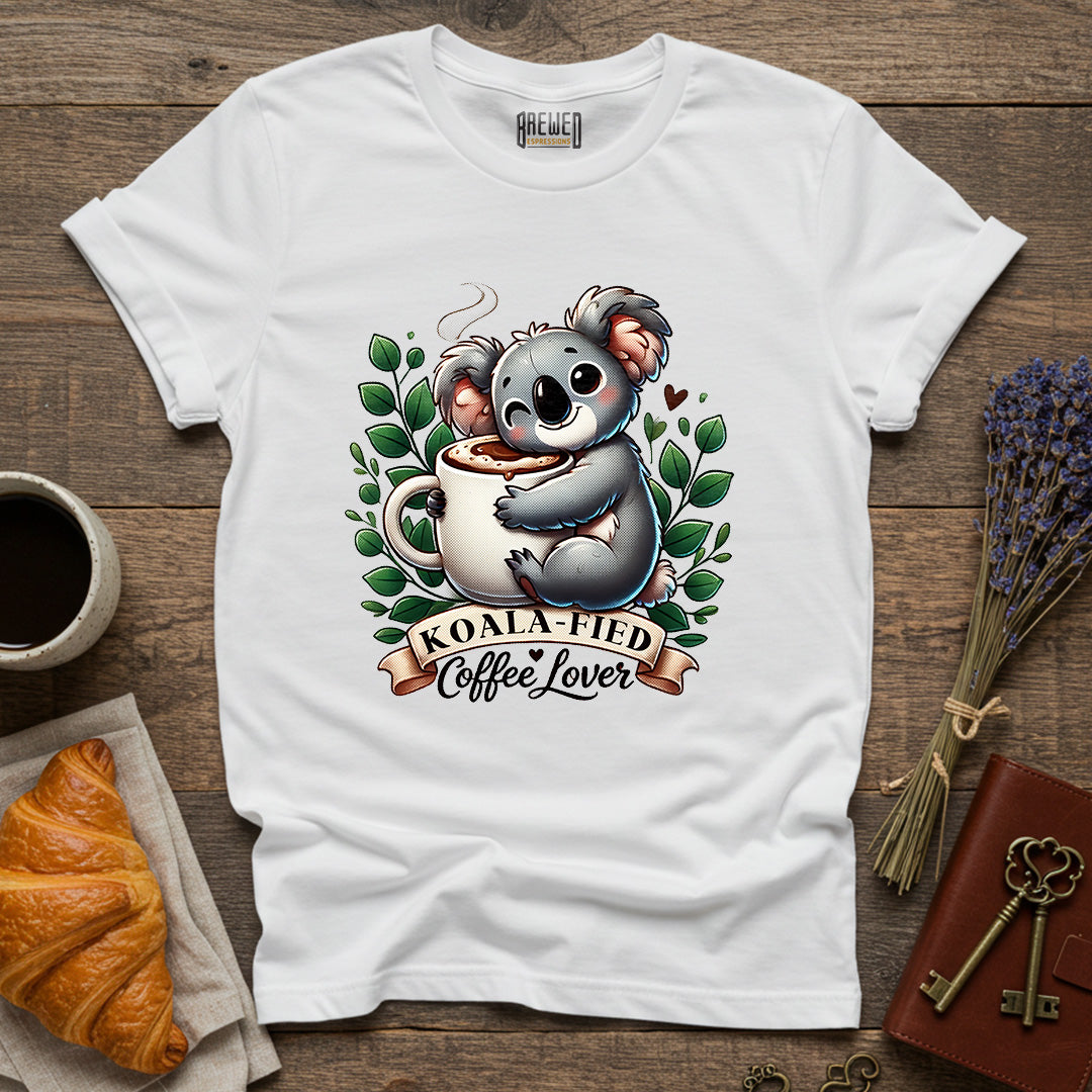 Koala-fied Coffee Lover Unisex T-Shirt