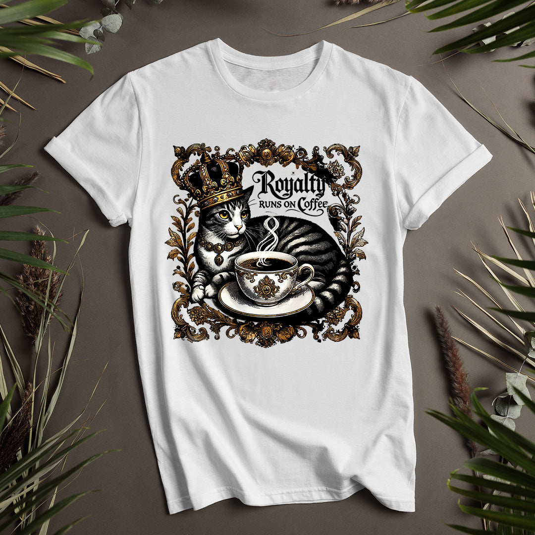 Royalty Runs on Coffee Unisex T-Shirt